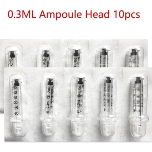 0.3ml 0.5 Ampoule Head Syringe Needle for Hyaluronic Acid Pen Water Syringe Anti-aging Wrinkle Removal SKin Care Tools Wholesale