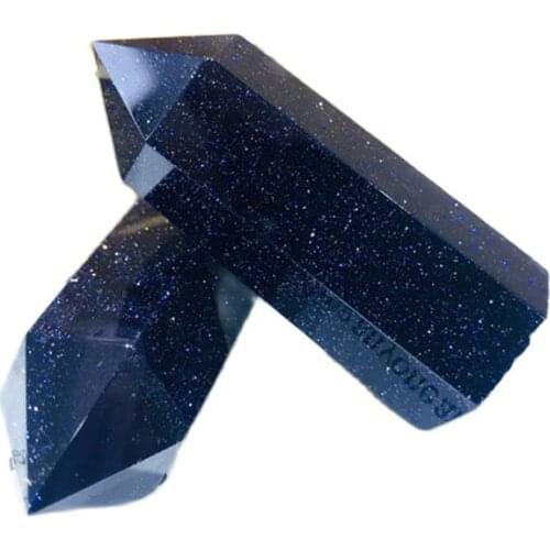 Blue crafts healing stones crystal point tower blue sandstone for Home Decoration