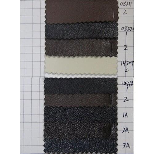 Microfiber automotive leather free shipping luggage bags Material litchi embossed leather high quality embossed