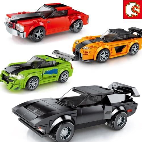 Super Race car city F1 Speed Champions Great Vehicle Racing model Building bricks sports Kits sets Sembo Blocks technique toys