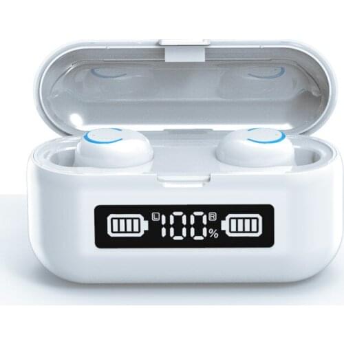 TWS Fingerprint Touch Bluetooth 5.0 Earphones 2000mAh Charging Box HiFI Stereo Earbuds Noise Reduction earphones for Sport