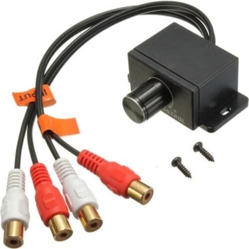 50Pcs/Lot Car Home Audio Amplifier Bass Gain Level Volume Control Knob LC-1 Black