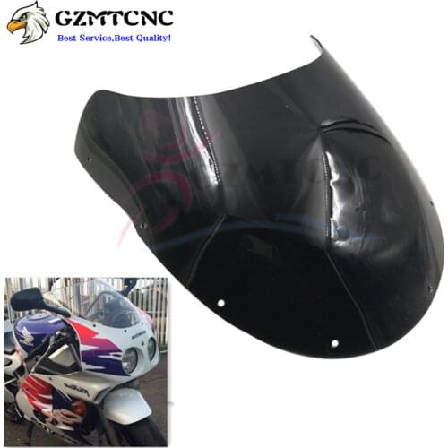 For Kawasaki ZXR 250 ZXR250R 1989 1990 Double Lamp Windshield Front Glass 89 90 ZXR250 Windscreen Motorcycle Wind Screen Shield