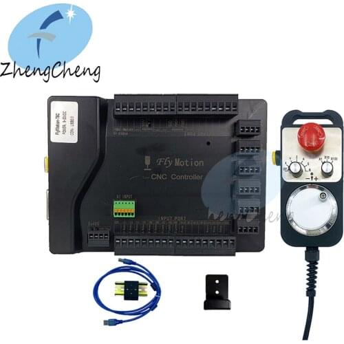 High Quality Mach3 USB CNC 3/4/5/6 Axis Stepper/servo Motor controller card ZK Motion CNC Controller + 6 axis MPG Handwheel