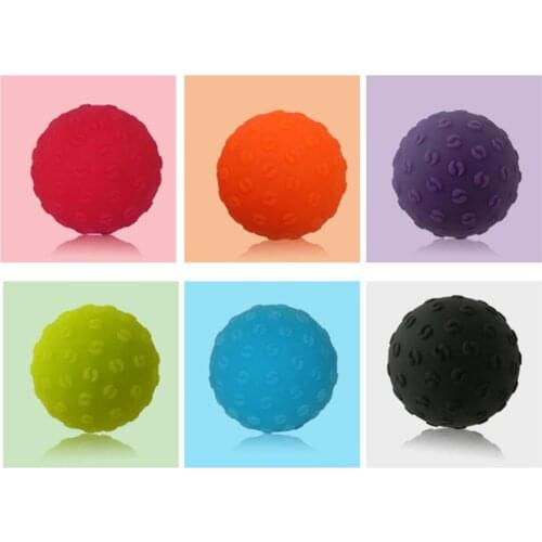 1PC Silicone Fitness Yoga Gym Training Exercise Muscle Release Body Relaxing Massage Ball Fascia Hockey Ball Massage Ball