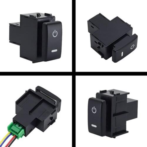 1PC LED DRL Parking radar Battery power supply Steering Sheel Heating Rearview fan Switch Button For Nissan Teana 04-12