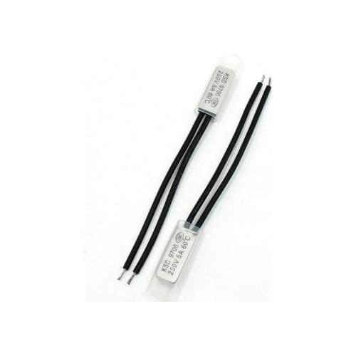 2 x Bimetal Temperature Switch Thermostat 60 Degree Celsius NC KSD9700