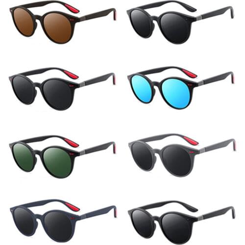 New Polarized Sunglasses Men Women Fashion Round TAC Lens TR90 Frame Brand Designer Driving Sun Glasses UV400 fashion sunglasses
