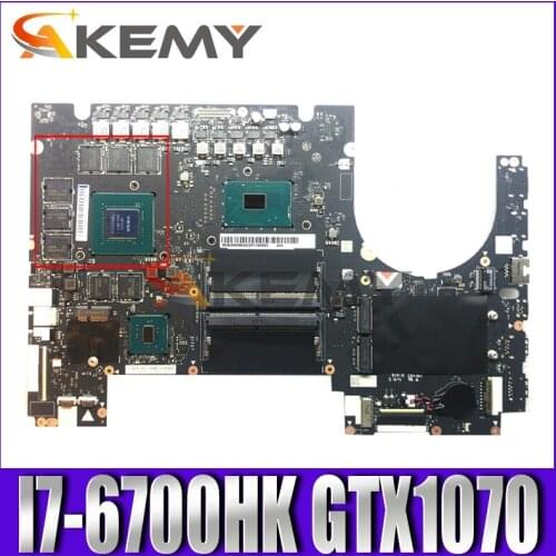 Akemy DY720 NM-B151 For Lenovo Y910-17ISK Notebook Motherboard CPU I7 6700HK GTX1070 4GB GPU DDR4 100% Test Work