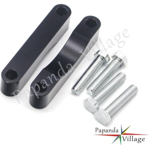 For Harley Touring FLH 1984-2013 Black Aluminum 0.75'' Front Fender Spacer Mount Kits Motorcycle Accessories Mudguard Relocator