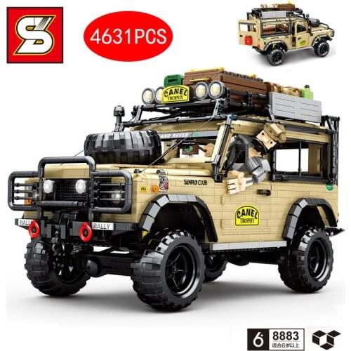 S pai New Product Mountain Off-Road Vehicle Modular Blocks Small Particles Assembled Toys Brick 4631PCS Boy Gift