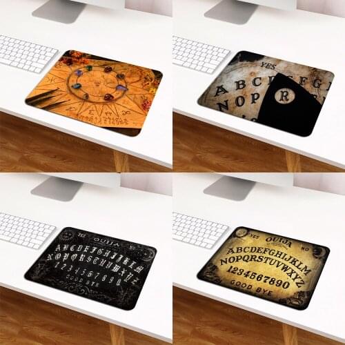Ouija Board Dark Occult Small Mouse Pad Desk Pad Drop Shipping Mesa Gaming Hot Pad Mat Anime Keyboard Computer and Office