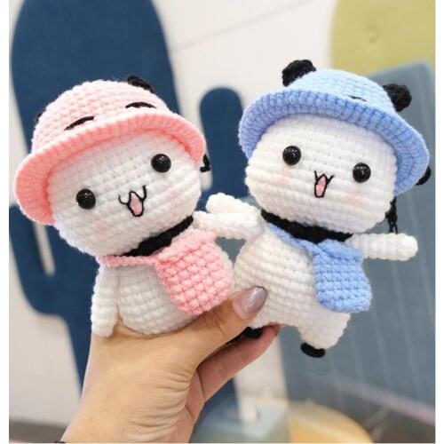 Hand-knitted Handmade Toys Bag Pendant Yarn Crochet Cute Cat Doll Best Gift For Lovers Girlfriends