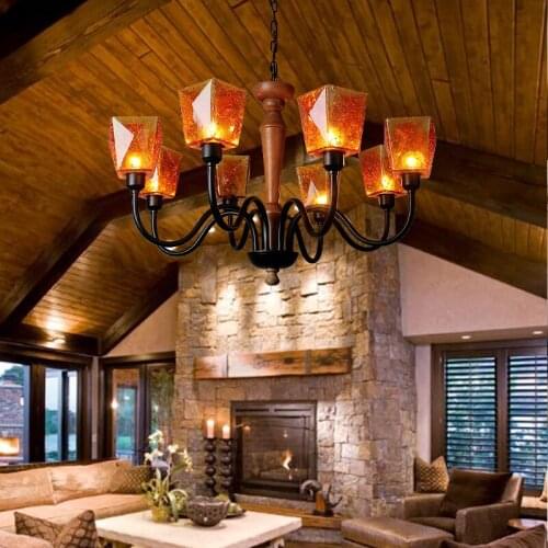 Modern vintage Loft Gold Pendant Lights Living Room Restaurant Study led art Personality design glass pendant lamp E27