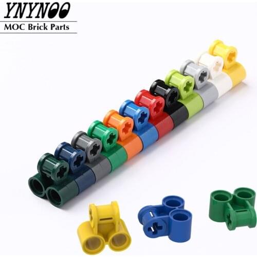20Pcs/lot High-Tech Connectors 32291 Axle and Pin Connector Perpendicular Double MOC Building Block Brick Parts Diy Toys