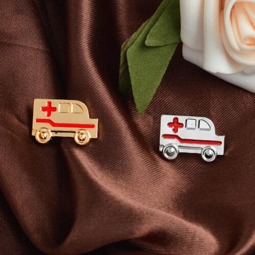 Red cross Ambulance pins Badges Brooches Lapel pin Medical Doctor Nurse Medical School Graduation gift Nurse jewelry