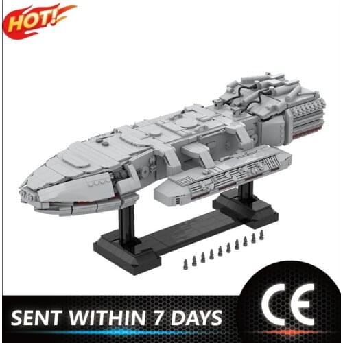 Star Spaceship Battlestar-GalacticaED Fighter MOC Bricks Compatible with Small Building Blocks Assemble Toys Movie Collection