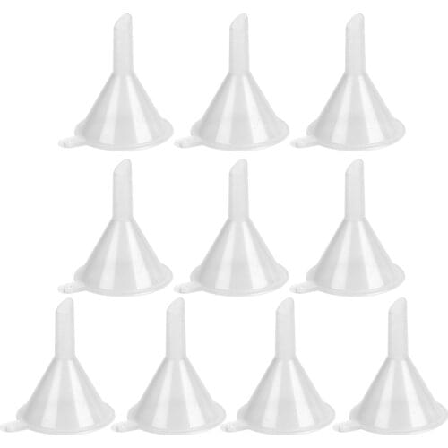 10pcs/set Mini PP Small Mouth Funnels Bar Wine Flask Funnel for Filling Hip Flask Narrow-Mouth Bottles