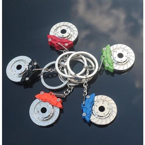 3D Key Rings Part Metal Brake Disc Model Creative Car Auto Keychain Keyfob Keyring Gift Interior Accessories