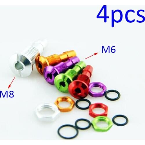 4Pcs M6/M8 RC Boat Aluminum Water Nozzle For RC Electric Boat Methanol Gasoline Boat 26CC Water Nipple Drain Nozzle