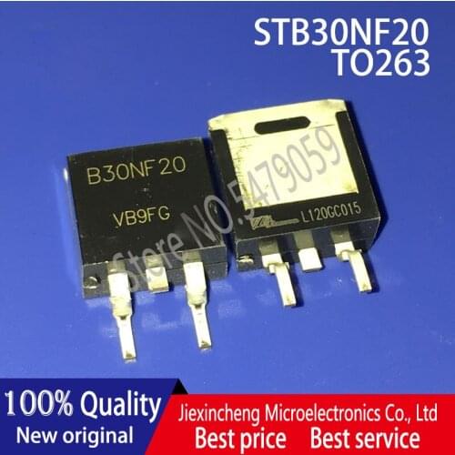 10PCS STB30NF20 B30NF20 TO-263 MOSFET New original N-CH 200V 30A New Original