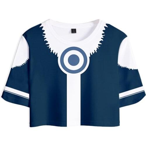 Anime Avatar: The Last Airbender Aang Princezuko Printing 3D T-shirt O-neck Pullovers Women Hip Hop Streetwear Costumes Tops