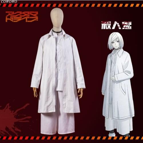 Anime! Akudama Drive Living Hell Battle Suit White Uniform Cosplay Costume Halloween Carnival Party Role Play Outfit For Men NEW
