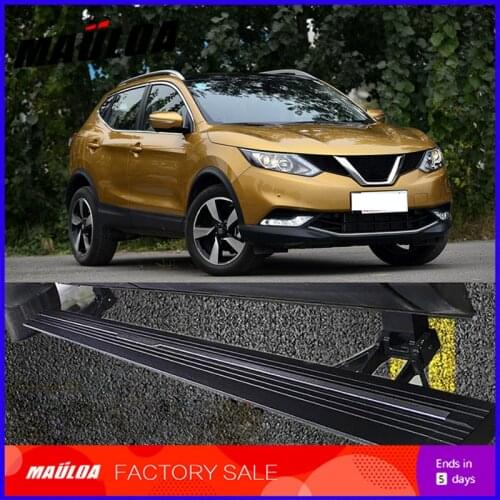 Car Accessories High quality aluminium alloy Automatic scaling Electric pedal side step running board for Qashqai 2015-2019