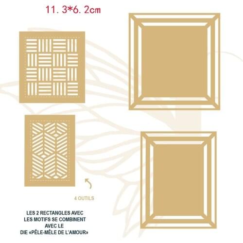 CH 2021 New Arrival Frame Metal Cutting Dies Stencils for Scrapbooking/photo Album stamps Decorative Embossing DIY Cards