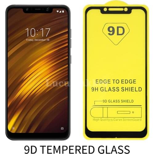 Case for xiaomi pocophone f1 coque tempered glass screen protector on xiao mi poco phone f 1 1f xiaomif1 full cover protective