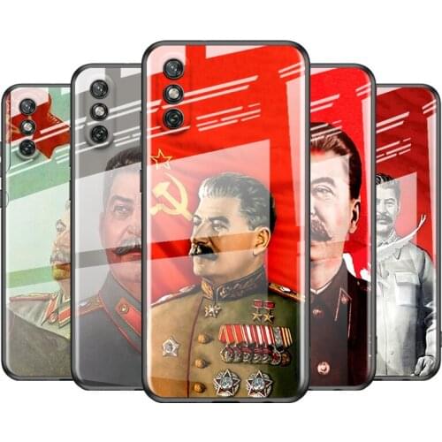 Tempered Glass Cover Soviet Union Leader Stalin For Huawei Y6 Y7 Y9 Y5P Y6P Y8S Y8P Y9A P Smart Z 2019 2020 2021 Phone Case