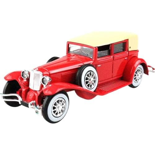 Decorative Diecast Vintage Car Model 1929 Retro Old Car Model Collectible 1:43 Scale