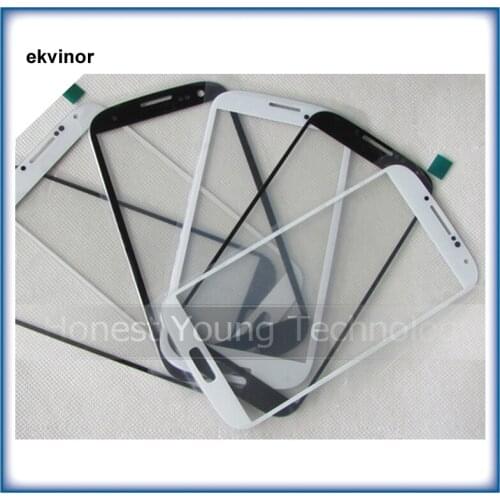Ekvinor 10pcs Original Glass for Samsung Galaxy S4 I9500 I9505 Front Glass 5.0" Touch Screen Outer Panel Repair Replacement Part