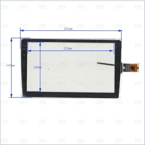 ZhiYuSun POST 10.1 capacitive touch screen XY-PG9020 NEW GLASS for GPS touch free shipping
