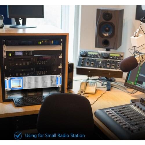 FMUSER FU-1000W 1000watts 1KW FM Transmitter for Radio Station Audio Broadcasting FM Studio