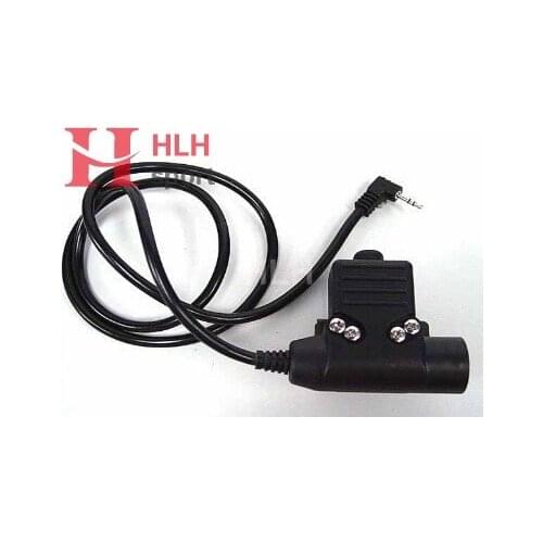 U94 PTT Cable Plug Tactical Gear Talkabout Radio Ptt U94 Headset PTT for Motorola 1 Pin for Z Tactical Bowman Elite II
