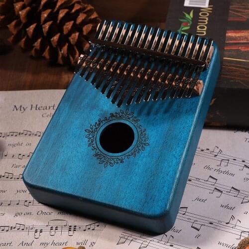 Kalimba Mbira 17 Keys Body Thumb Piano Wood Mahogany Mbira Musical Instrument Best Quality And Price