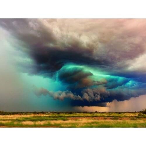 GATYZTORY DIY Framed Picture By Numbers Kits For Adults Children Abstract Sky And Field Scenery Painting By Number HandPainted