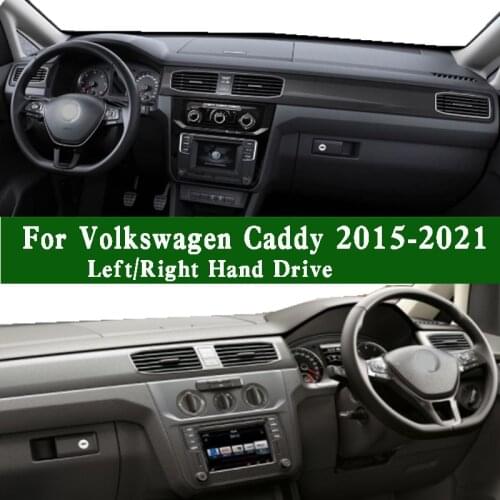 Fits Volkswagen Caddy Trendline ALLTRACK Box SAA Estate SAB 2015-2021 Dashmat Dashboard Cover Pad Dash Mat Carpet Car Ornaments
