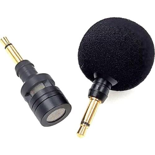 3.5mm Plug Metal Mic Recording Microphone for Mobile Phone Unidirectional Metal Mic