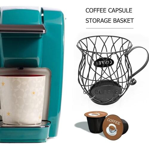 Multifunctional capsule holder Nespresso coffee cup holder coffee cup storage basket home coffee shop hotel kitchen storage rack