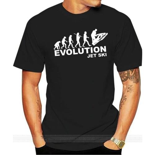 New Summer Men Hot Sale Fashion Evolution Jetski Mens T Shirt Jet Skiner Water Motorboat Sailer