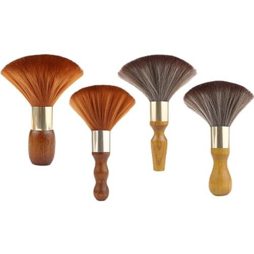 New Professional Neck Face Duster Brushes Barber Hair Clean Soft Black Hairbrush Salon Haircut Hairdressing Styling Tools