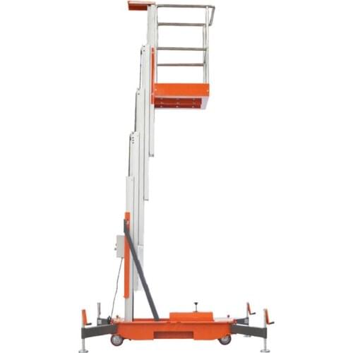 Qiyun Brand 4 -10m 130/150kg Single Mast Aluminum Alloy Lift/One Man Lift Used for Maintenance of Field Power Facilities