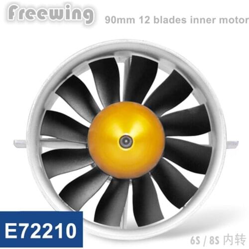 Freewing 90MM Metal EDF 12-Blade Ducted Fan with 6S Outer/Inner Brushless Motor For RC Model