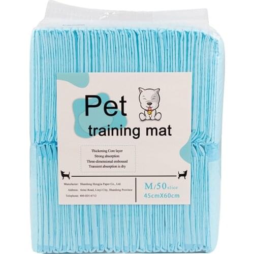 20pcs Pet Diaper Disposable Super Absorbent Blue Portable Pet Pee Pad For Puppy Cleaning Deodorant Diapers