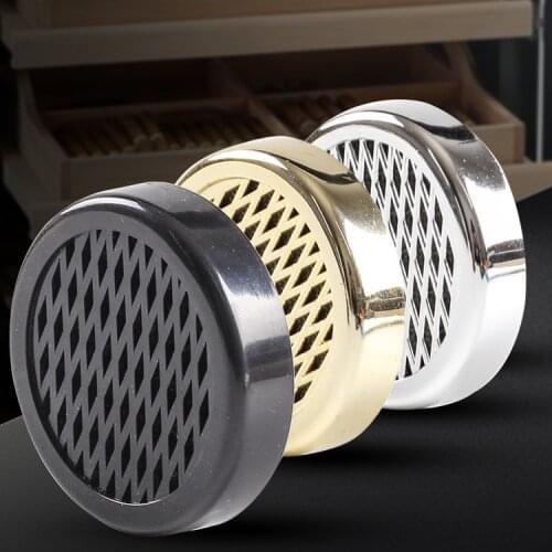 3 Color Portable Round Plastic Cigar Humidifier Humidor Gadgets Plastic Cigarette Cigar Humidifier Smoking Accessories 57mm*14mm