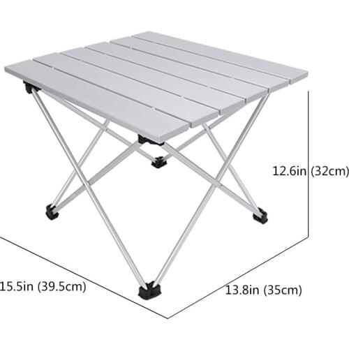 Portable Table Foldable Folding Camping Hiking Desk Traveling Outdoor Picnic New Blue Gray Pink Black Al Alloy Ultra-light S L