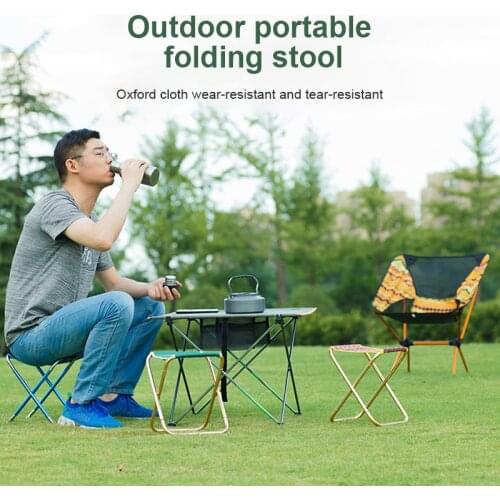 Outdoor Folding Fold Aluminum Chair Stool Seat Fishing Camping Outdoor Foldable Fishing Chair Light Weight Portable Chairs