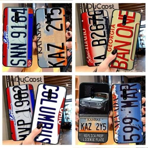 Riccu Supernatural License Plate KANSAS KAZ 2Y5 Phone Case For Redmi Note 8 8A 7 6 6A 5 5A 4 4X 4A Go Pro Plus Prime